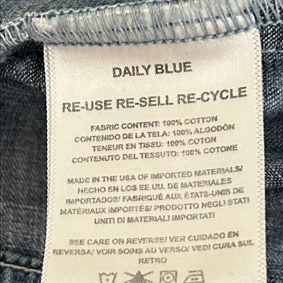 AG Daily Blue Denim Shirt - Picture 15 of 16